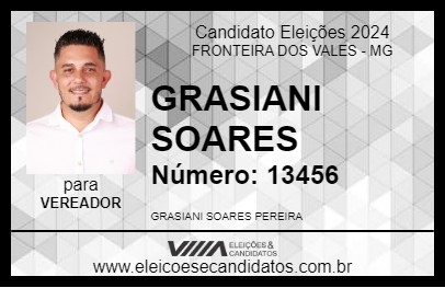 Candidato GRASIANI SOARES 2024 - FRONTEIRA DOS VALES - Eleições