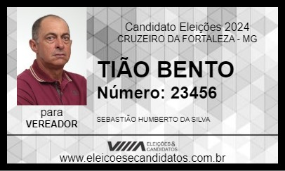 Candidato TIÃO BENTO 2024 - CRUZEIRO DA FORTALEZA - Eleições