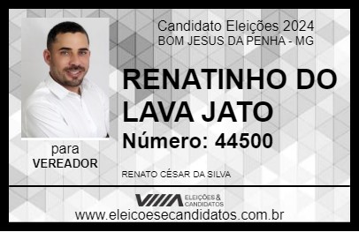 Candidato RENATINHO DO LAVA JATO 2024 - BOM JESUS DA PENHA - Eleições