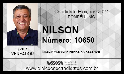 Candidato NILSON  2024 - POMPÉU - Eleições