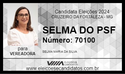 Candidato SELMA DA SAÚDE 2024 - CRUZEIRO DA FORTALEZA - Eleições