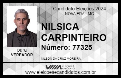 Candidato NILSICA CARPINTEIRO 2024 - NOVA ERA - Eleições