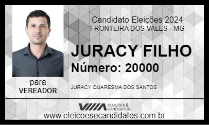 Candidato JURACY FILHO 2024 - FRONTEIRA DOS VALES - Eleições