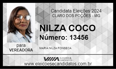 Candidato NILZA COCO 2024 - CLARO DOS POÇÕES - Eleições