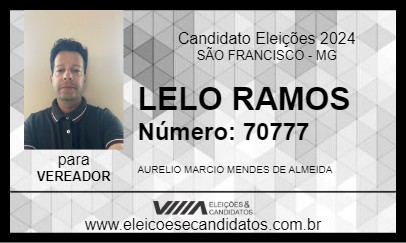 Candidato LELO RAMOS 2024 - SÃO FRANCISCO - Eleições