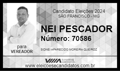 Candidato NEI PESCADOR 2024 - SÃO FRANCISCO - Eleições