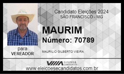 Candidato MAURIM 2024 - SÃO FRANCISCO - Eleições