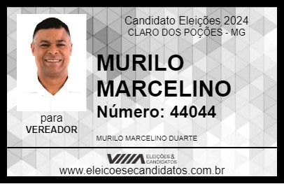 Candidato MURILO MARCELINO 2024 - CLARO DOS POÇÕES - Eleições