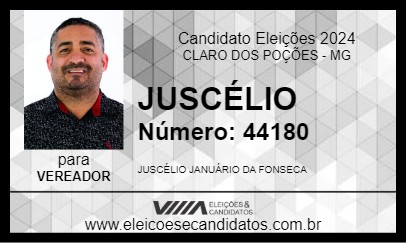 Candidato JUSCÉLIO 2024 - CLARO DOS POÇÕES - Eleições