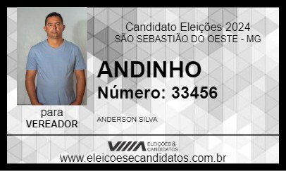 Candidato ANDINHO 2024 - SÃO SEBASTIÃO DO OESTE - Eleições