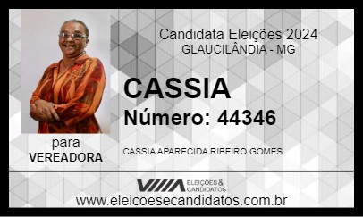 Candidato CASSIA 2024 - GLAUCILÂNDIA - Eleições