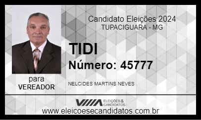 Candidato TIDI 2024 - TUPACIGUARA - Eleições