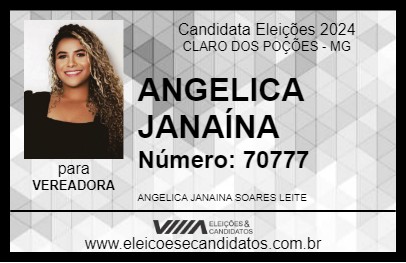 Candidato ANGELICA JANAÍNA 2024 - CLARO DOS POÇÕES - Eleições