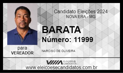 Candidato BARATA 2024 - NOVA ERA - Eleições