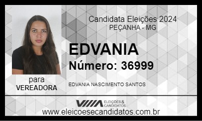 Candidato EDVANIA  2024 - PEÇANHA - Eleições