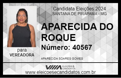 Candidato APARECIDA DO ROQUE 2024 - SANTANA DE PIRAPAMA - Eleições