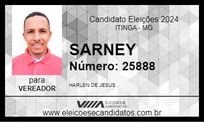 Candidato SARNEY 2024 - ITINGA - Eleições