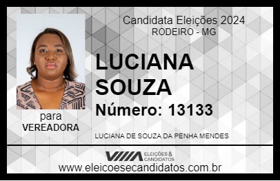 Candidato LUCIANA SOUZA 2024 - RODEIRO - Eleições