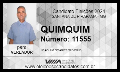 Candidato QUIMQUIM 2024 - SANTANA DE PIRAPAMA - Eleições