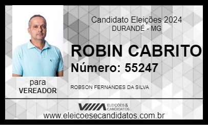 Candidato ROBIN CABRITO 2024 - DURANDÉ - Eleições