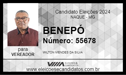 Candidato BENEPÓ 2024 - NAQUE - Eleições