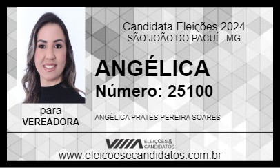 Candidato ANGÉLICA 2024 - SÃO JOÃO DO PACUÍ - Eleições