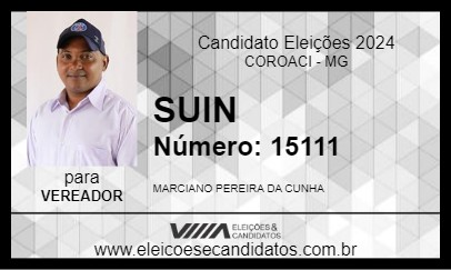 Candidato SUIN 2024 - COROACI - Eleições