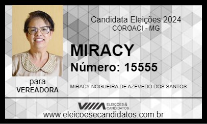 Candidato MIRACY 2024 - COROACI - Eleições