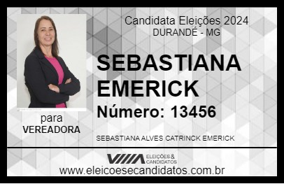 Candidato SEBASTIANA EMERICK 2024 - DURANDÉ - Eleições