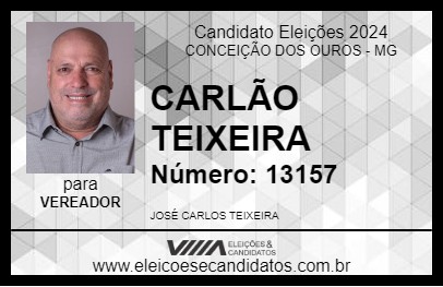 Candidato CARLÃO TEIXEIRA 2024 - CONCEIÇÃO DOS OUROS - Eleições