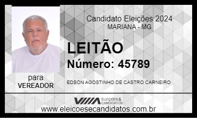 Candidato LEITÃO 2024 - MARIANA - Eleições