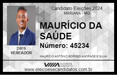 Candidato MAURÍCIO DA SAÚDE 2024 - MARIANA - Eleições