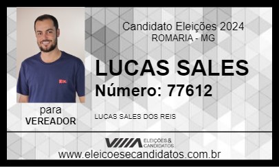 Candidato LUCAS SALES 2024 - ROMARIA - Eleições