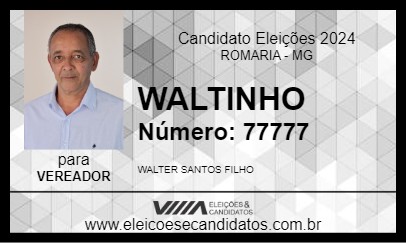 Candidato WALTINHO 2024 - ROMARIA - Eleições