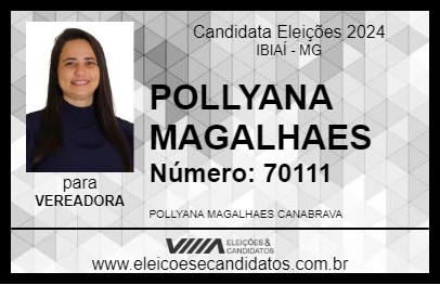 Candidato POLLYANA MAGALHAES 2024 - IBIAÍ - Eleições