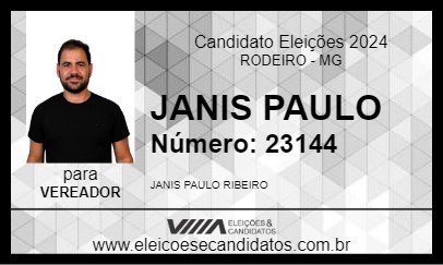 Candidato JANIS PAULO 2024 - RODEIRO - Eleições