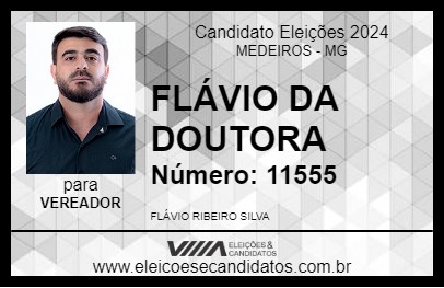 Candidato FLÁVIO DA DOUTORA 2024 - MEDEIROS - Eleições