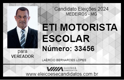 Candidato ETI MOTORISTA ESCOLAR 2024 - MEDEIROS - Eleições