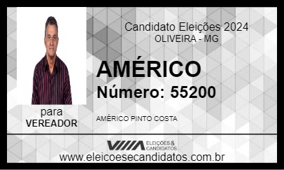 Candidato AMÉRICO 2024 - OLIVEIRA - Eleições