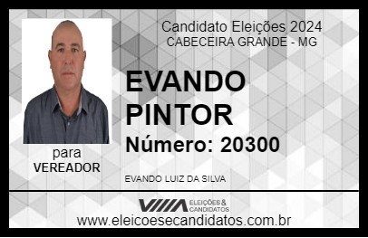 Candidato EVANDO PINTOR 2024 - CABECEIRA GRANDE - Eleições