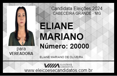 Candidato ELIANE MARIANO 2024 - CABECEIRA GRANDE - Eleições