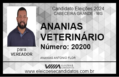 Candidato ANANIAS VETERINÁRIO 2024 - CABECEIRA GRANDE - Eleições