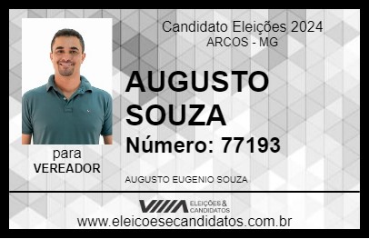 Candidato AUGUSTO SOUZA 2024 - ARCOS - Eleições