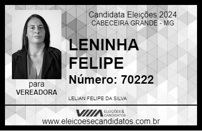 Candidato LENINHA FELIPE 2024 - CABECEIRA GRANDE - Eleições