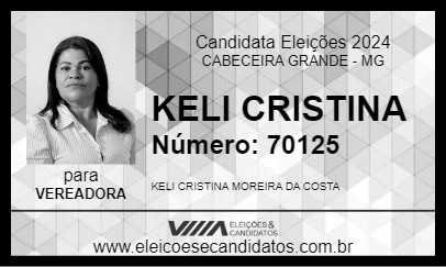 Candidato KELI CRISTINA 2024 - CABECEIRA GRANDE - Eleições