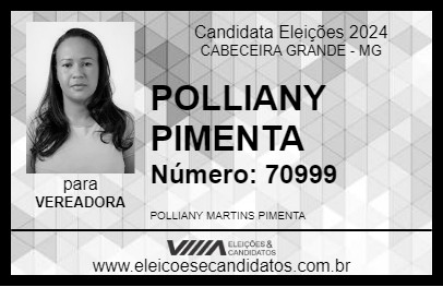 Candidato POLLIANY PIMENTA 2024 - CABECEIRA GRANDE - Eleições