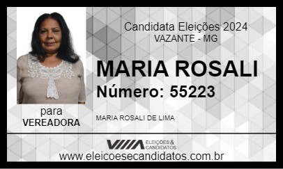 Candidato MARIA ROSALI 2024 - VAZANTE - Eleições