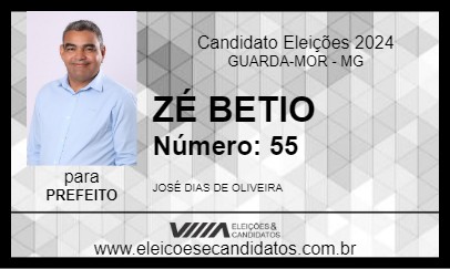 Candidato ZÉ BETIO 2024 - GUARDA-MOR - Eleições