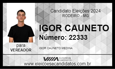 Candidato IGOR CAUNETO 2024 - RODEIRO - Eleições