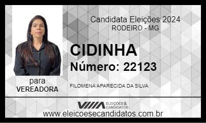 Candidato CIDINHA 2024 - RODEIRO - Eleições